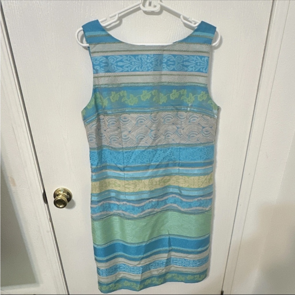 Leslie Fay Multicolor Striped Mini Dress